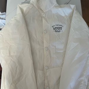 White Vans skater wind breaker